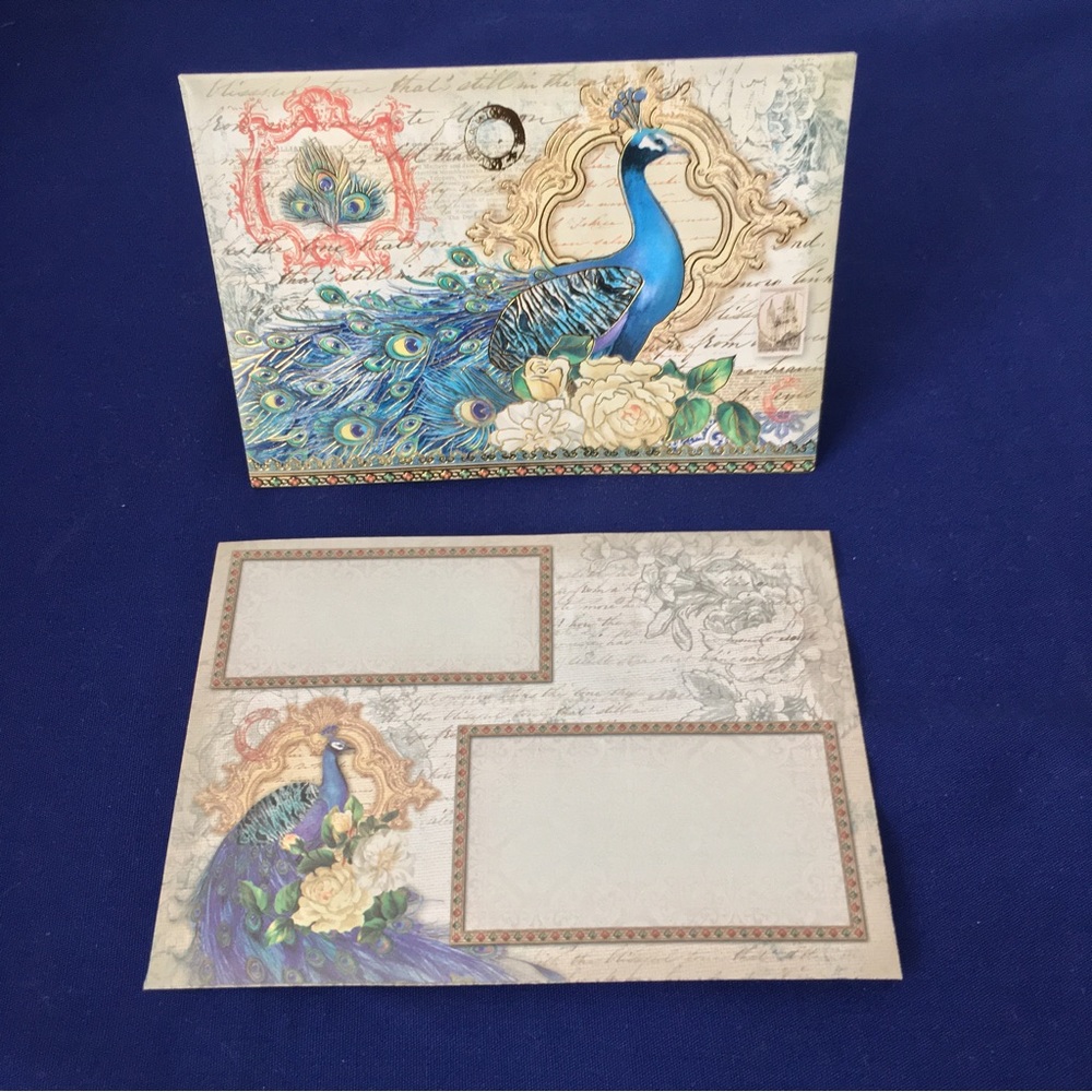 Punch Studio Peacock Greet Card Set